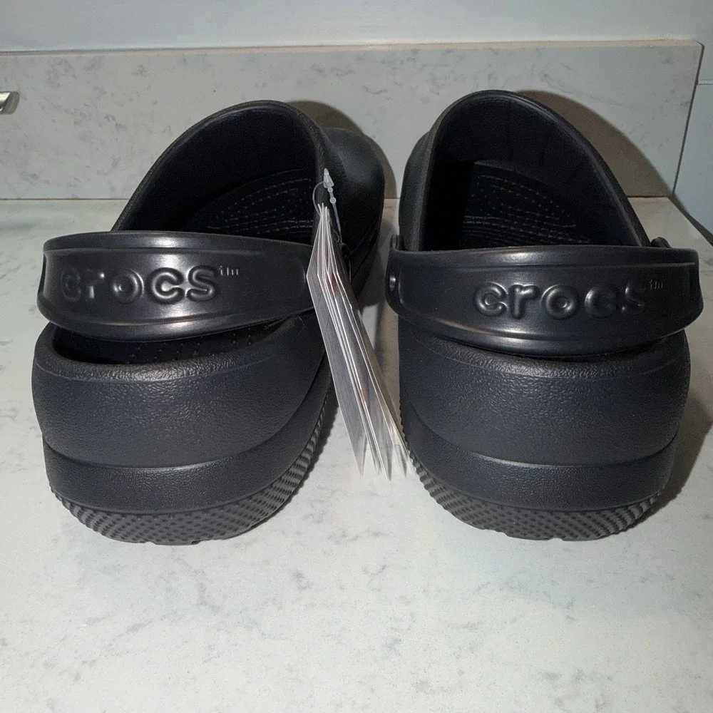 Crocs Black Specialist II Work clog Mule Black Mens Size 11 Slip On